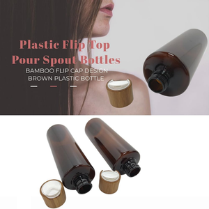 250ml PET Plastic <b>Bottle</b> Amber Cosmetic <b>Bottle</b> with Flip top Cap Refillable <b>Travel</b> <b>Shampoo</b> Lotion Packaging Vietnam factory - Product Image 5