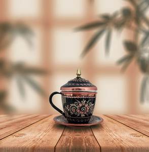 Top Quality Handcrafted Pure Copper <b>Mug</b> with Handle Hammered Design for Beer Cocktail and Cold Drink Use Available for Wholesale - Product Image 4