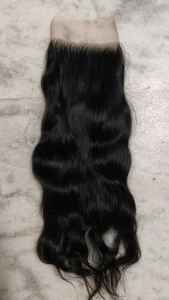 100% Extensiones de cabello crudo indio alineado con cutícula Nudos individuales de calidad hechos a mano con cierres de encaje transparente 4X4 5X5 6X6 - Product Image 4