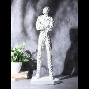 Figura Metálica Minimalista, Objeto Decorativo Artístico Moderno para Mesa, Adorno para Hogar, Oficina, Sala de Estar, Estudio, de la India - Product Image 3