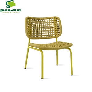 Chaise longue d'extérieur en corde tressée, modèle <span class=keywords><strong>Luna</strong></span>, structure en aluminium léger, design K/D, idéale pour balcon, jardin, mobilier contractuel - Product Image 2