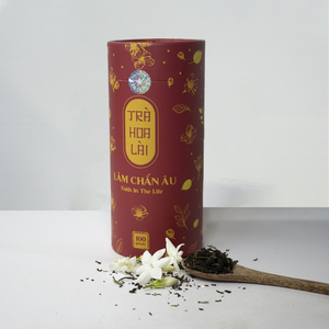 Thé de qualité supérieure Vente chaude Thé au jasmin (Boîte rouge) Feuille de thé Prix compétitif Goût unique utilisé comme cadeau ISO HACCP OEM/ ODM Vietnam - Product Image 4