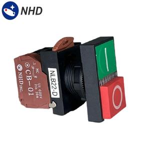 Bouton poussoir double tête NPB22-D rouge et vert - Product Image 3