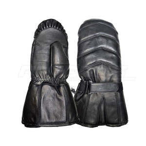 Gants de ski en cuir de mouton noir légers 4F Vêtements d'hiver pour l'extérieur Vente en gros Gants de snowboard d'hiver - Product Image 1