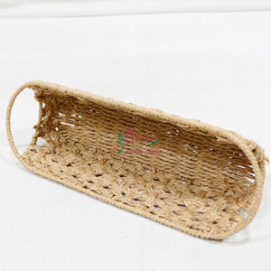 Top Trending Oval Paper Rope Tray Container Vietnam Manufacture Supply for Home Organization <b>Storage</b> <b>Boxes</b> & Bins - Product Image 4