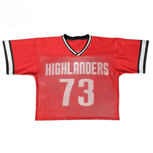 Maillot de football américain sur mesure de haute qualité à manches courtes conception par sublimation nom de l'équipe numéro de joueur uniforme personnalisé - Product Image 3