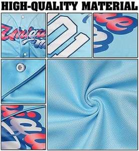 Jersey de béisbol y softbol de secado rápido 2024, conjuntos estampados transpirables para hombres y mujeres, ropa sublimada de softbol y béisbol - Product Image 6