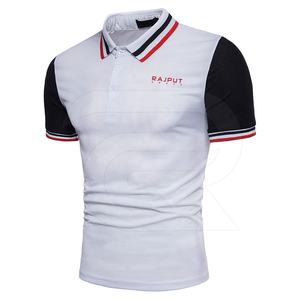 Camiseta de Golf de Cuello Alto para Hombre, de Poliéster/Algodón, Sólida, Personalizada con Bordado, de Secado Rápido, Transpirable, Duradera, Servicio OEM - Product Image 2