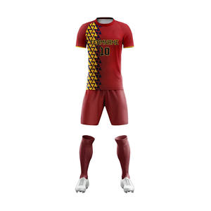 Uniforme de Fútbol de Alta Calidad 100% Poliéster Transpirable de Secado Rápido Personalizable con Identidad de Equipo para Hombres Adultos Juego Competitivo - Product Image 4