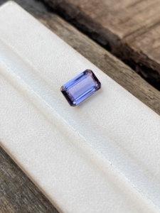 Piedra de corte esmeralda Octágono de tanzanita Natural Bio Color de grado AAA, 2,11 quilates, excelente lupa de Color de zoisita, joyería limpia - Product Image 4