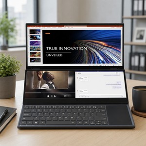 Portátil 2 en 1 con Pantalla Táctil Dual |   Core I9/i7, Ultrafino para Diseño, Negocios y Estudio - Product Image 1