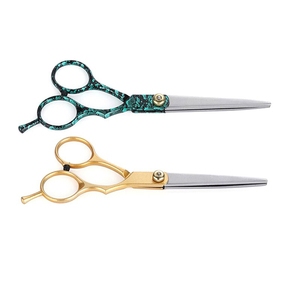 Ciseaux de barbier de haute qualité, en acier inoxydable japonais durable, ciseaux de coiffure, ciseaux de coupe de cheveux pour barbier avec logo - Product Image 2