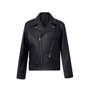 Veste en cuir véritable pour hommes Matériau en cuir pur Logo personnalisé disponible - Product Image 1