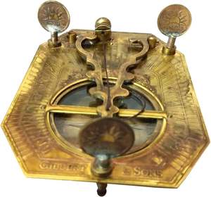 Laiton antique nautique cadran solaire maritime boussole fait à la main en métal poli artisanat finition Vintage survie voyageur cadeau - Product Image 3