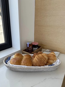 Handmade Eco-Friendly Circle Rattan <b>Bread</b> <b>Basket</b> Storage <b>Baskets</b> Natural Modern Multifunction Made in Vietnam - Product Image 5