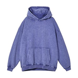 Sudadera con capucha lavada con ácido personalizada de alta calidad, jersey de hombro caído de peso pesado de algodón, Sudadera con capucha lavada con ácido, ropa de calle para hombres - Product Image 5