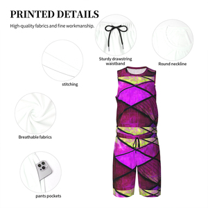 Conjuntos de uniformes de baloncesto para hombres Nuevo diseño Impreso Poliéster BSCI Hecho Ropa deportiva Tallas grandes Opción Transpirable para equipos deportivos - Product Image 4