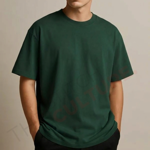 T-shirt ample en coton 100% de qualité supérieure, 180 GSM, sans marque, à épaules tombantes, coupe ample, poids lourd, pour homme - Product Image 1