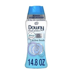 Downy In-<b>Wash</b> Laundry Scent Booster Beads, Cool Cotton, 18.2 oz - Product Image 1
