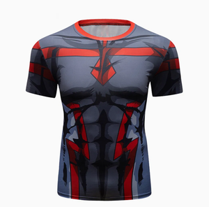 Ensemble de rashguard tendance personnalisé imprimé, protection UV UPF50, 100% coton, pour Jiu Jitsu BJJ MMA, short de combat pour hommes - Product Image 6
