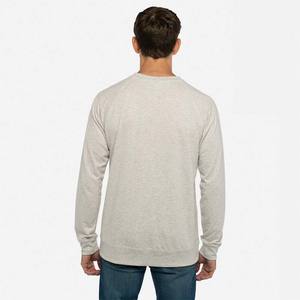 Next Level Men's Cotton Long-Sleeve Crew Wholesale 100% Cotton Personalized Design Solid Color Private Label <b>Hoodie</b> Sweatshirts - Product Image 6