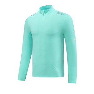 Camiseta Deportiva OEM 2025 de Manga Larga con Media Cremallera, Cortavientos, Talla Grande, para Fitness, Jogging, Transpirable, Compresión, Running - Product Image 4