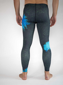 Collants de compression en coton/fibre de bambou pour hommes, leggings de course, fitness, gym, musculation, leggings de course personnalisés - Product Image 4