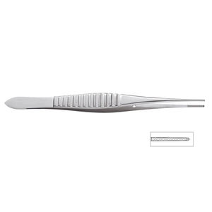 Pinzas de disección dentadas de acero inoxidable Manual Gillies para agarre de tejidos y trabajo de dentadura en instrumentos de odontología - Product Image 2