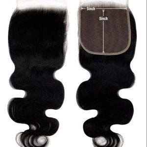 Nouvel arrivage d'accessoires de cheveux de fête 100% vrais cheveux HD dentelle frontale Extension brute Extension de cheveux ondulés noirs naturels pour les femmes - Product Image 1