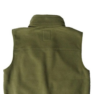 เสื้อกั๊กกันหนาวซิปรูดอบอุ่นมีกระเป๋าและโลโก้100% เสื้อขนแกะโพลีเอสเตอร์ขนาดใหญ่แขนกุด - Product Image 6