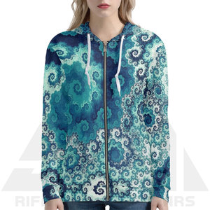 Sweat-shirts en molleton à sublimation pour femmes, polyester/coton, séchage rapide, polaire d'hiver, respirant, doublé, vêtements de rue, sweat-shirt personnalisé sur le devant - Product Image 6