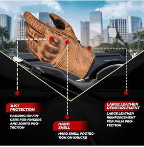 2025 plus récent Moto Motocross course gants respirant Polyester équipement de protection pour homme écran tactile Compatible pour décontracté - Product Image 3