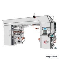 Machine de laminage humide automatique électrique pneumatique 450 m/min, ligne de revêtement continu 70 pouces, système froid/chaud, adhésif solvant