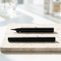 Stylo Eyeliner Liquide Coréen Précis Marron Foncé avec Capuchon Automatique Étanche Longue Tenue Anti-Bavures CLICKA