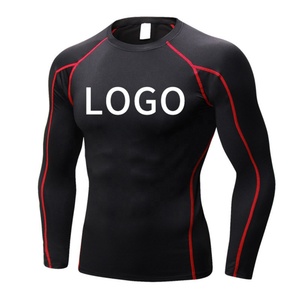 Hot Selling <b>Men</b> Custom Size Comfortable <b>Compression</b> Fitness Rash Guard Cheapest Customized Rashguard <b>Shirts</b> - Product Image 3