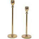 Soporte de vela ecológico hecho a mano de aluminio Vintage adornado, detalles artísticos para velas románticas, ambiente navideño - Product Image 6