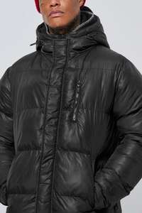 Outwear con capucha abajo Puffer High Street Coat Custom Warm Thick Outdoor Winter Coat Chaqueta acolchada con bolsillos - Product Image 3