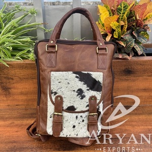 Sac à dos de luxe classique en cuir de buffle fait à la main pour unisexe, sac à dos de voyage en cuir de vachette, randonnée, nouveauté 2024 - Product Image 1