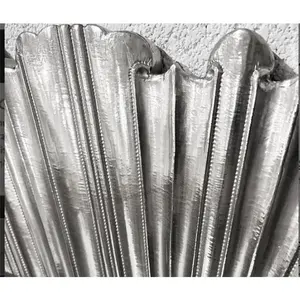 Miroir mural Halton Champagne Miroir mural décoratif avec cadre en métal design Sunburst Miroir d'appoint moderne pour le salon - Product Image 2