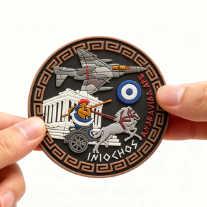 Ailes de l'aviation hellénique 3D personnalisées Patch en PVC Insigne officiel en caoutchouc de l'emblème de vol grec pour uniformes et collectionneurs - Product Image 6