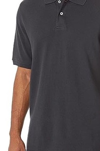 Camiseta de Golf de secado rápido de 100% algodón para hombre, camiseta de tenis de verano, logotipo personalizado bordado, ropa de punto lisa en blanco sólido - Product Image 2