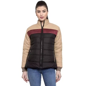 Veste matelassée en nylon imperméable tendance 2025 pour femmes, respirante, surdimensionnée, rembourrée de coton, fermeture éclair personnalisée, vêtements imprimés longs - Product Image 3