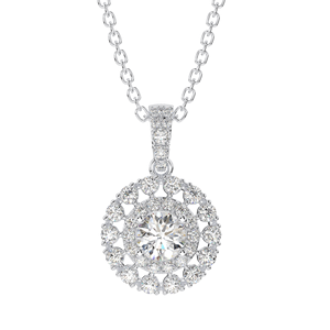 Collar de Plata de Ley 925 de Estilo Vintage para Mujer, Colgante de Piedra de Zirconia Cúbica Chapado en Oro con Colgantes Finos - Product Image 2