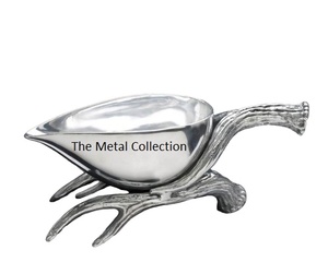 Bols à dattes élégants pour la maison hôtel Restaurant bol nickelé en Aluminium dattes Fruits secs service de table à pieds - Product Image 2