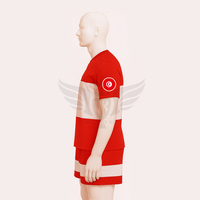 Maillot de football personnalisé style Tunisie 2026 Rouge Blanc Kit de football Nom et numéro personnalisés Uniforme d'équipe Ensemble de football USA Europe