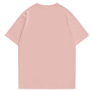 เสื้อยืดคอกลมแขนสั้นสีพื้นสำหรับผู้ชาย ทรงปกติ ผ้าคอตตอนเจอร์ซีย์ สไตล์ลำลอง เสื้อยืดผู้ชายแบรนด์ส่วนตัว - Product Image 2