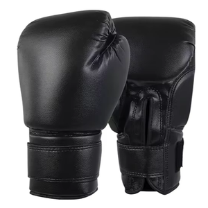 Nuevo logotipo personalizado Guantes de boxeo profesionales hechos de cuero real Transpirable Fácil de usar Guantes de boxeo MMA a la venta - Product Image 1