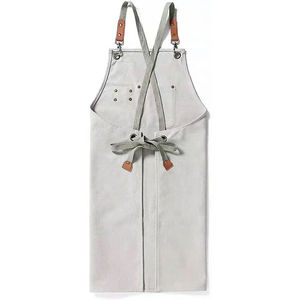 Delantal de babero de algodón orgánico de cocina para adultos de la mejor calidad personalizado - Product Image 4