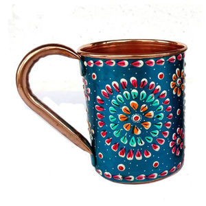 Amazing Floral Print Customized Copper <b>Mug</b> <b>Reusable</b> Wine/Beer <b>Mugs</b> 100% Copper New Stylish Moscow Mule <b>Mugs</b> In Custom Designs - Product Image 6