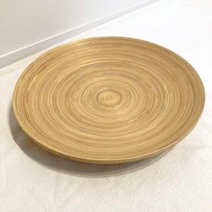 Restaurante que sirve platos de color natural redondo hilado en espiral platos de comida de bambú precio más barato de Vietnam - Product Image 1